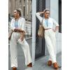 imageZeagoo Button Down Shirt for Women Long Sleeve Blouses Floral Printed Tops Business Casual Work Outfits SXXLZwhitestain Shield