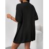 imageZeagoo Lightweight Summer Cardigan for Women Short Sleeve V Neck Crochet Kimonos Loose Open Front Hollow Out Cover UpsBlack