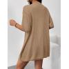 imageZeagoo Lightweight Summer Cardigan for Women Short Sleeve V Neck Crochet Kimonos Loose Open Front Hollow Out Cover UpsBrown