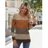 imageZeagoo Long Sleeve Shirts for Women Casual V Neck Fall Tops Dressy Summer Work Blouses ClothesGeometric 398
