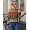 imageZeagoo Long Sleeve Shirts for Women Casual V Neck Fall Tops Dressy Summer Work Blouses ClothesGeometric 398