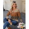 imageZeagoo Long Sleeve Shirts for Women Casual V Neck Fall Tops Dressy Summer Work Blouses ClothesGeometric 398
