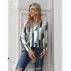 imageZeagoo Long Sleeve Shirts for Women Casual V Neck Fall Tops Dressy Summer Work Blouses ClothesGeometric 530
