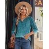 imageZeagoo Long Sleeve Shirts for Women Casual V Neck Fall Tops Dressy Summer Work Blouses ClothesLeaf Green