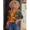 imageZeagoo Long Sleeve Shirts for Women Casual V Neck Fall Tops Dressy Summer Work Blouses ClothesMulticolor 272