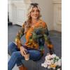imageZeagoo Long Sleeve Shirts for Women Casual V Neck Fall Tops Dressy Summer Work Blouses ClothesMulticolor 272