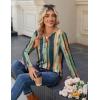 imageZeagoo Long Sleeve Shirts for Women Casual V Neck Fall Tops Dressy Summer Work Blouses ClothesMulticolor 289