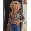 imageZeagoo Long Sleeve Shirts for Women Casual V Neck Fall Tops Dressy Summer Work Blouses ClothesMulticolor 721