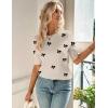 imageZeagoo Women Short Sleeve Sweater Summer Crew Neck Dressy Casual Soft Knit Pullover Tops TrendyBow Knot