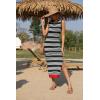 imageZeagoo Womens Bodycon Midi Dresses Summer Casual Sleeveless Dress Women Knit Side Slit Striped 2025 Long Tank DressBlackwhite
