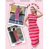 imageZeagoo Womens Bodycon Midi Dresses Summer Casual Sleeveless Dress Women Knit Side Slit Striped 2025 Long Tank DressRedwhite