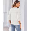imageZeagoo Womens Lightweight Summer Cropped Cardigan 34 Sleeve Button up Thin Bolero Crochet Knit Shrug SweaterAwhite