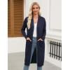 imageZeagoo Womens Long Cardigan Sweaters Lightweight Sweater Long Sleeve Open Front Casual Knit Duster Cardigans with PocketAnavy Blue