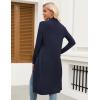 imageZeagoo Womens Long Cardigan Sweaters Lightweight Sweater Long Sleeve Open Front Casual Knit Duster Cardigans with PocketAnavy Blue