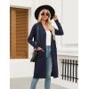 imageZeagoo Womens Long Cardigan Sweaters Lightweight Sweater Long Sleeve Open Front Casual Knit Duster Cardigans with PocketAnavy Blue