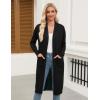 imageZeagoo Womens Long Cardigan Sweaters Lightweight Sweater Long Sleeve Open Front Casual Knit Duster Cardigans with PocketBlack