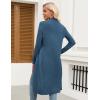 imageZeagoo Womens Long Cardigan Sweaters Lightweight Sweater Long Sleeve Open Front Casual Knit Duster Cardigans with PocketBlue