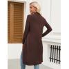 imageZeagoo Womens Long Cardigan Sweaters Lightweight Sweater Long Sleeve Open Front Casual Knit Duster Cardigans with PocketBrown