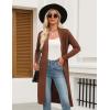 imageZeagoo Womens Long Cardigan Sweaters Lightweight Sweater Long Sleeve Open Front Casual Knit Duster Cardigans with PocketCaramel