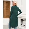 imageZeagoo Womens Long Cardigan Sweaters Lightweight Sweater Long Sleeve Open Front Casual Knit Duster Cardigans with PocketGreen