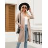 imageZeagoo Womens Long Cardigan Sweaters Lightweight Sweater Long Sleeve Open Front Casual Knit Duster Cardigans with PocketKbeige