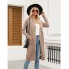 imageZeagoo Womens Long Cardigan Sweaters Lightweight Sweater Long Sleeve Open Front Casual Knit Duster Cardigans with PocketKhaki