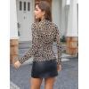 imageZeagoo Womens Mesh Long Sleeve Tops Mock Neck Going Out See Through Shirts Sexy Sheer Blouses Clubwear SXXLAn564