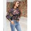 imageZeagoo Womens Mesh Long Sleeve Tops Mock Neck Going Out See Through Shirts Sexy Sheer Blouses Clubwear SXXLBf298