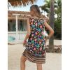 imageZeagoo Womens Summer Beach Dresses 2025 Loose Sleeveless Mini Sundress Swimsuit Coverup Spring Casual Boho Tank DressBlack