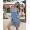 imageZeagoo Womens Summer Beach Dresses 2025 Loose Sleeveless Mini Sundress Swimsuit Coverup Spring Casual Boho Tank DressBlue