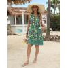 imageZeagoo Womens Summer Beach Dresses 2025 Loose Sleeveless Mini Sundress Swimsuit Coverup Spring Casual Boho Tank DressBlue Floral