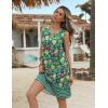 imageZeagoo Womens Summer Beach Dresses 2025 Loose Sleeveless Mini Sundress Swimsuit Coverup Spring Casual Boho Tank DressBlue Floral