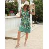 imageZeagoo Womens Summer Beach Dresses 2025 Loose Sleeveless Mini Sundress Swimsuit Coverup Spring Casual Boho Tank DressBlue Floral