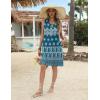 imageZeagoo Womens Summer Beach Dresses 2025 Loose Sleeveless Mini Sundress Swimsuit Coverup Spring Casual Boho Tank DressEthnic Blue