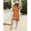 imageZeagoo Womens Summer Beach Dresses 2025 Loose Sleeveless Mini Sundress Swimsuit Coverup Spring Casual Boho Tank DressOrange