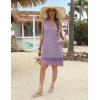 imageZeagoo Womens Summer Beach Dresses 2025 Loose Sleeveless Mini Sundress Swimsuit Coverup Spring Casual Boho Tank DressPurple