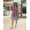 imageZeagoo Womens Summer Beach Dresses 2025 Loose Sleeveless Mini Sundress Swimsuit Coverup Spring Casual Boho Tank DressRed