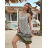 imageZeagoo Womens Summer Beach Dresses 2025 Loose Sleeveless Mini Sundress Swimsuit Coverup Spring Casual Boho Tank DressWhite