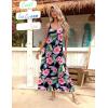 imageZeagoo Womens Summer Maxi Dress Spaghetti Strap Casual Printed Dress Boho Floral Beach SundressFloral7