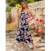 imageZeagoo Womens Summer Maxi Dress Spaghetti Strap Casual Printed Dress Boho Floral Beach SundressFloral7