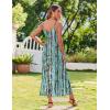 imageZeagoo Womens Summer Maxi Dress Spaghetti Strap Casual Printed Dress Boho Floral Beach SundressPattern4