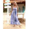 imageZeagoo Womens Summer Maxi Dress Spaghetti Strap Casual Printed Dress Boho Floral Beach SundressPattern7