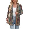 imageZeagoo Womens Lightweight Cardigan Sweaters Open Front Long Sleeve Casual Loose Thin Cardigans with Pockets 2025Amulticolor