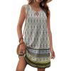 imageZeagoo Womens Summer Beach Dresses 2025 Loose Sleeveless Mini Sundress Swimsuit Coverup Spring Casual Boho Tank DressWhite
