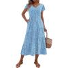 Blue White Floral