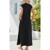 imageZeagoo Maxi Dresses for Women 2025 Summer Casual Sleeveless Floral Sundress Long Split Dresses with Pockets Beach VacationA02black