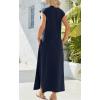imageZeagoo Maxi Dresses for Women 2025 Summer Casual Sleeveless Floral Sundress Long Split Dresses with Pockets Beach VacationA03blue