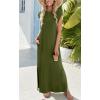 imageZeagoo Maxi Dresses for Women 2025 Summer Casual Sleeveless Floral Sundress Long Split Dresses with Pockets Beach VacationA04green