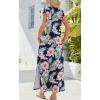 imageZeagoo Maxi Dresses for Women 2025 Summer Casual Sleeveless Floral Sundress Long Split Dresses with Pockets Beach VacationHf60