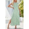 imageZeagoo Maxi Dresses for Women 2025 Summer Casual Sleeveless Floral Sundress Long Split Dresses with Pockets Beach VacationWf25